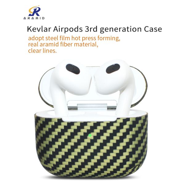 Случай Airpods волокна углерода OEM/ODM с текстурированной поверхностью