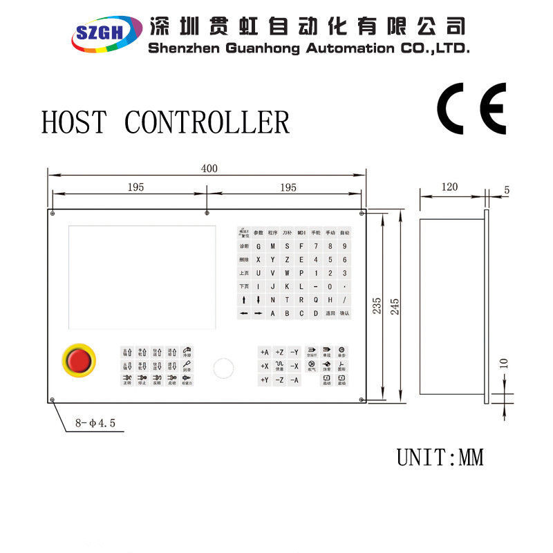 4 Axis 300m/min support USB PLC program  1um precision CNC Milling Machine Controller