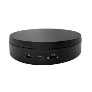 Freestanding Round Rotating Display Stand Electric Turntable Display With Two