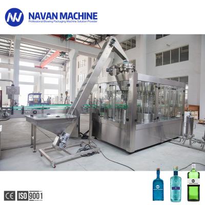 Automatic Washing Filling Capping Glass Bottle Vodka Filling Machine