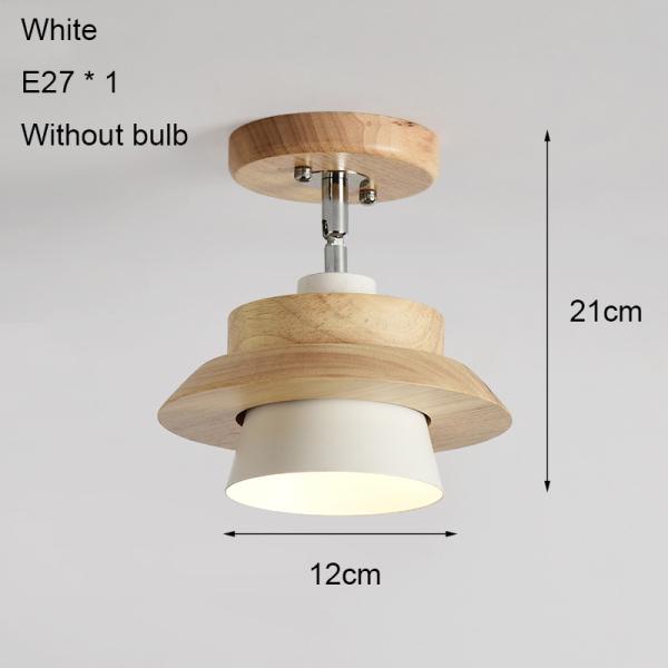 Wooden Ceiling Lamp Modern LED Ceiling Light for Bedroom Living Room Corridor Kitchen Indoor Lighting(WH-WA-21)