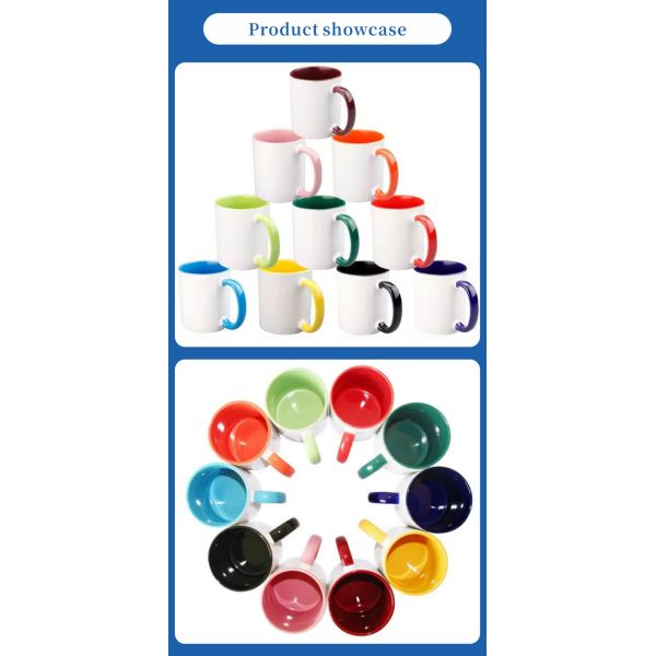 Factory Direct 11oz Double-Color Sublimation for Mugs Gradient Design Glass Cups for Promotional & Business Gifts