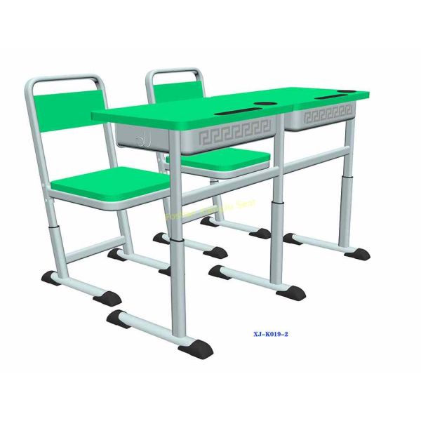 OEM Student Desk And Chair Set , Lifting 1.5mm Iron Aluminum Frame Modern Classroom Chairs