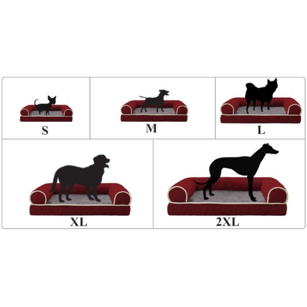 Хлопок Eggshell заполняя элегантную серую диван-кровать любимца с не дном выскальзывания