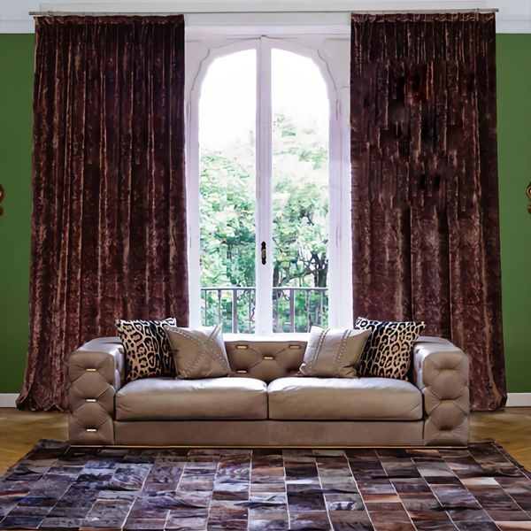 Italian Fabric Modern Curved Velvet Sectional Sofa , 1.8m Contemporary Modular Couch