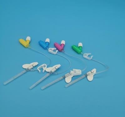 Tipo 24 cânulas amarela descartável da pressão positiva Y do Iv para a infusão Neonatal pediatra