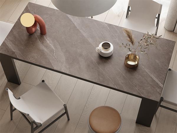Non-Slip Gray Sandstone Sintered Stone Slab 1420x2700mm
