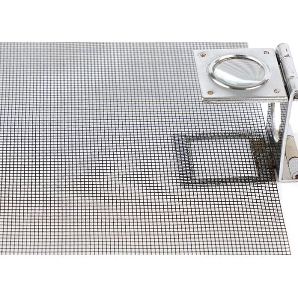 PVC Coated Fire resistant Black color Fiberglass Mosquito Mesh For Preventing