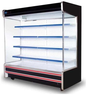 Multi Layer Shelves Supermarket Glass Door Freezer Good Temperature Evenness
