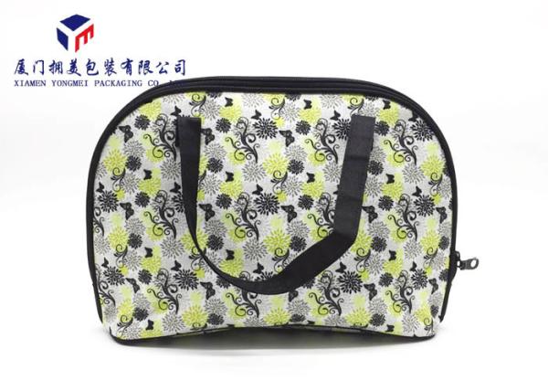 Fabric Makeup Bag Fashion Women Canvas Handbag In Light Weight Rectangle Shape