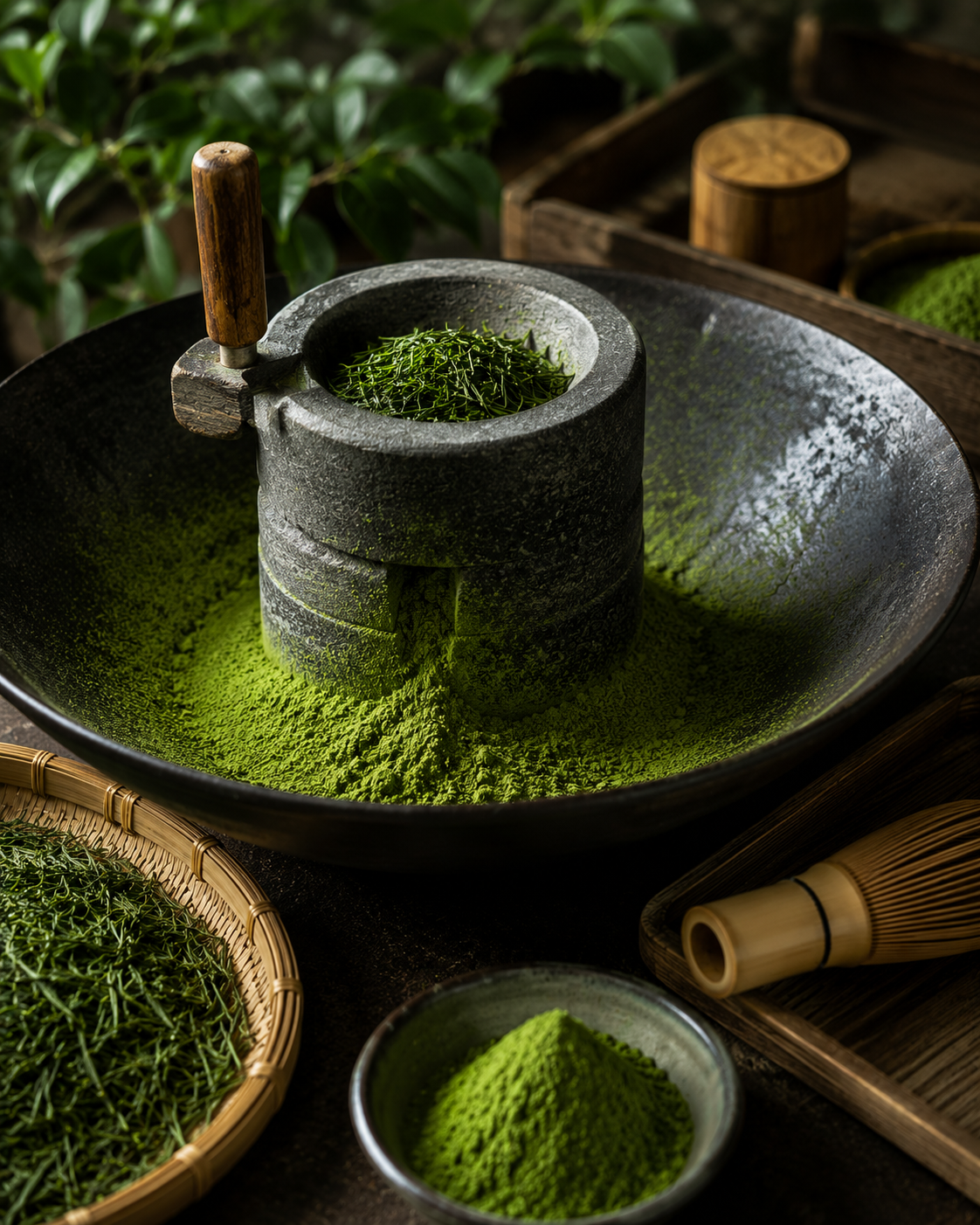 Flavored Pure Matcha Powder 1kg Tea Polyphenols Food Additives Natural Color Culinary Blend