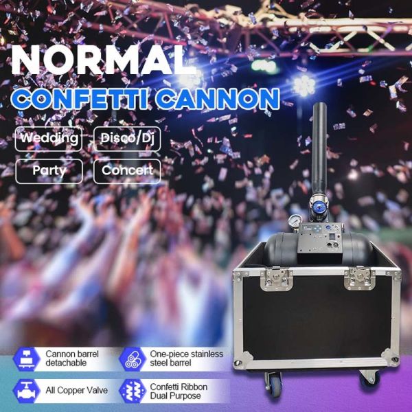 100W Electric Control Confetti Cannon Sky Blaster with 12-15m  Height for Perfect Stage Effect