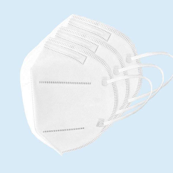 Foldable KN95 Particulate Respirator Mask White Color For Personal Care