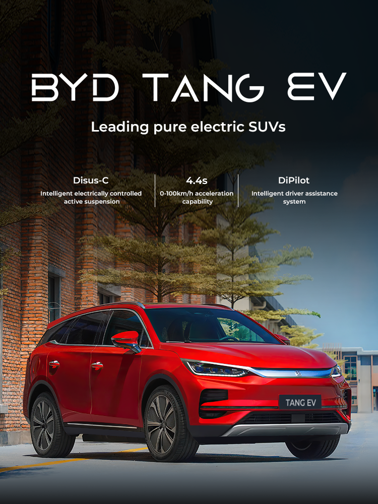 Left Steering 100% Electric 600km BYD Tang 4wd Electric Car 180km/H