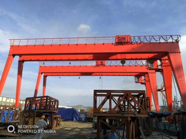 100t MG Type Double Girder A Frame Gantry Crane With Electric Hoist 7.5m~35m Span