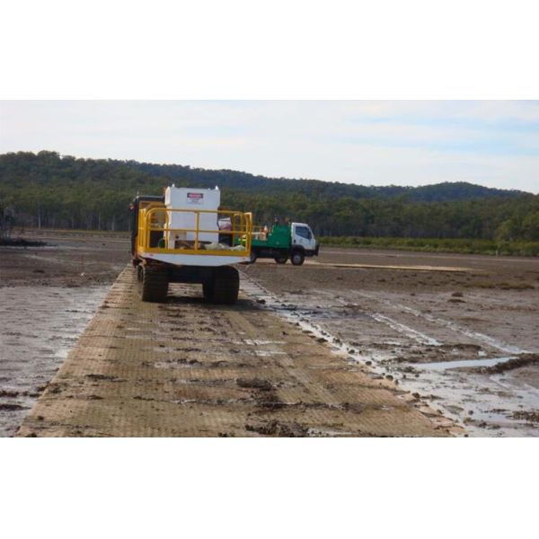 2*8ft HDPE Ground Protection Sheets Temporary Road Access Mats For Construction