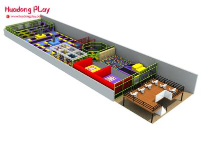 Multi - Function Indoor Trampoline Equipment Commercial 700 Sqm Eco - Friendly