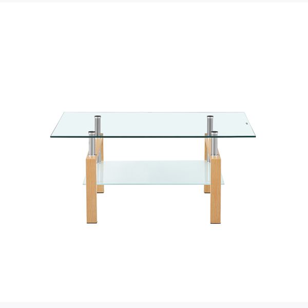 Квадрат закалил стеклянную изготовленную на заказ рамку металла журнальных столов для комнаты прожития