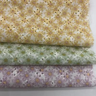 Tissu de broderie en coton imprimé élégant Tissus ménagers M04-LK015