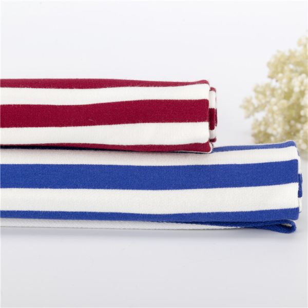 Fácil de cuidar bom aspecto Hoddie tecido de algodão listrado para Terry Francês