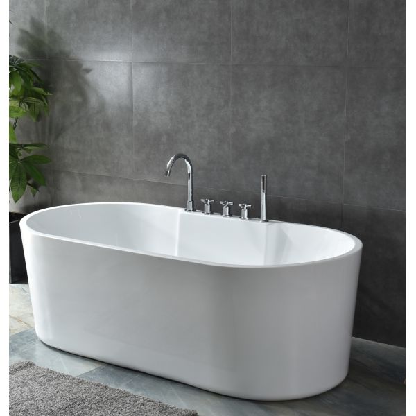 Customizable Modern Design Durable Acrylic Free Standing Bathtub for Hotel and Home Bathrooms
