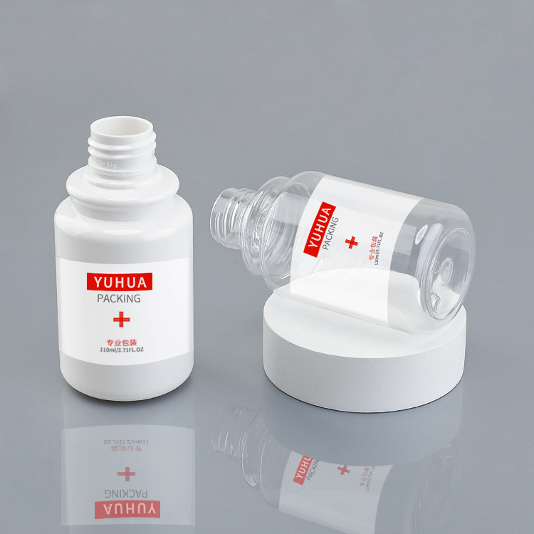 Контейнер бутылки 110ml брызг геля мытья руки пластиковый пустой косметический для сыворотки лосьона бальзама огреха