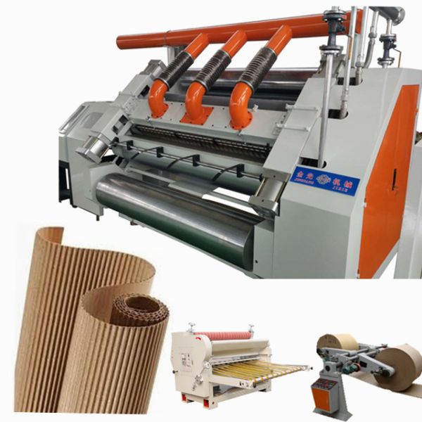 Automatic 1400mm Single Facer Corrugated Machine E Flute Electric Heating