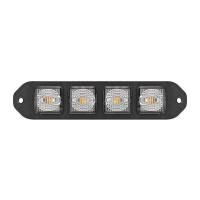 12W トラックストローブライト 12V - 24V 高功率フォークリフトのための薄型LEDストローブライト