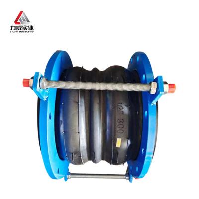 Junção de borracha flexível multiesférica axial com parafusos e porcas