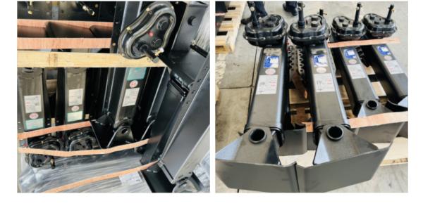 Gear Dump Trailer Rear Support Legs External Type Landing