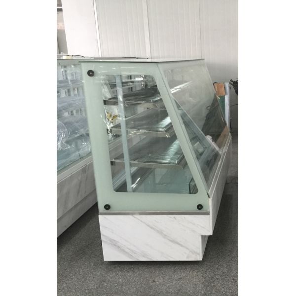 Upright Cold Cabinet Four Sides Glass For Window Display Auto Defrosting