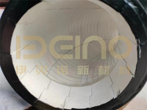 Diameter 50mm Ceramic Lined Steel Pipe Elbow Tile Lined Ceramic Coated Pipe