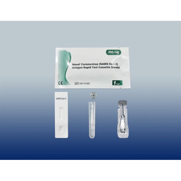 CE, ARTG, DIMDI Novel SARS-Cov-2 Antigen Rapid Test Cassette (Swab) For Professional Use
