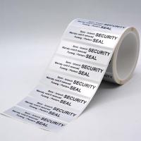45um 1mil Détecteur de sécurité anti-tamper Silver Matte Semi-Transfer avec un résidu élevé