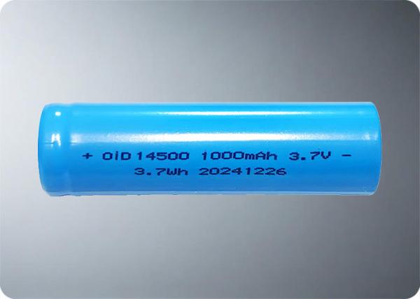 14500 3.7V 1000mAh Rechargeable Lithium Ion Battery 1C Charge 3C Discharge