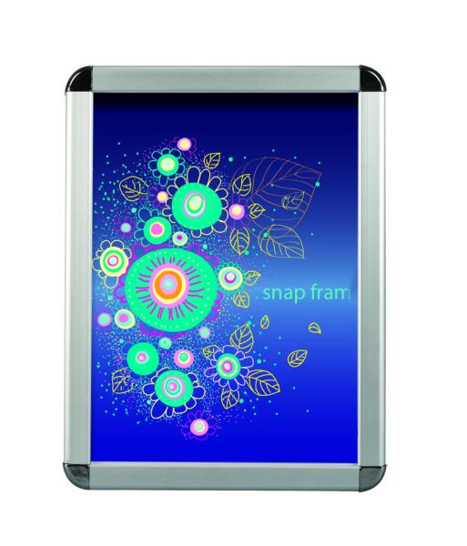 Advertising Silver Snap Frame Poster Holder Mitred Corner Various Size
