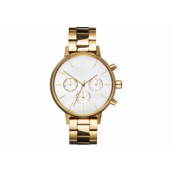 Gold plating stainless steel chronograph watches singapore movement watch