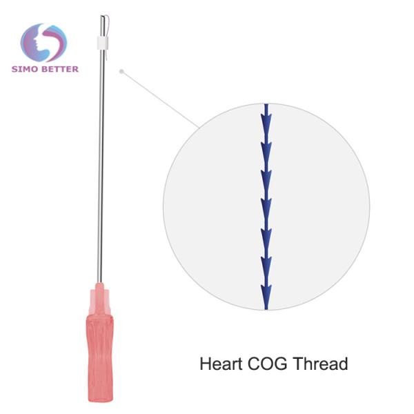 Medical Removal Winkle 3d Face Lifting Pdo Thread Cog Cannula Needle Molding Heart Threads