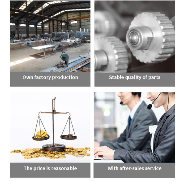 Grinder de arroz crisp de galletas tamaño personalizado / acero inoxidable / accesorios para la línea de producción