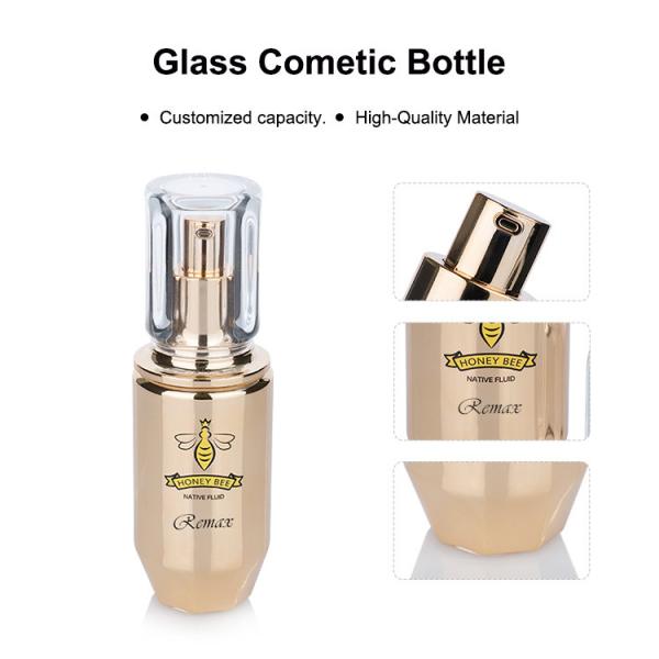 Embalagem de vidro para cuidados com a pele para cosméticos