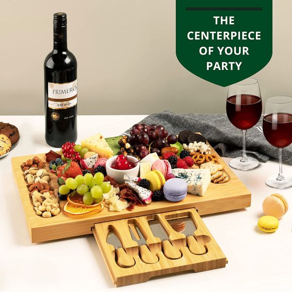 Поставки ремесел бамбукового подноса сервировки блюда сыров мясной закуски деревянные