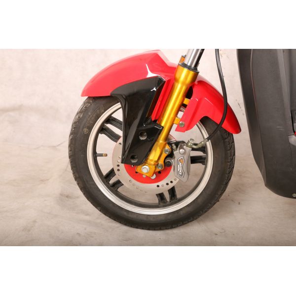 60V 20Ah Electric Pedal Moped Scooter With Disc Brake Suspension