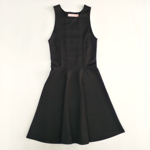 Girls Party Wear Dresses Red Sleeveless Summer Dresses with Back Hollowed-Out Design