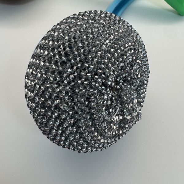 Cepillo de fregar de lana de acero resistente para ollas, sartenes y limpieza de cocina