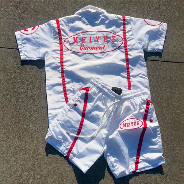 Logotipo personalizado 2 piezas Set corto de poliéster camisetas de polo corto traje de correr Seco rápido