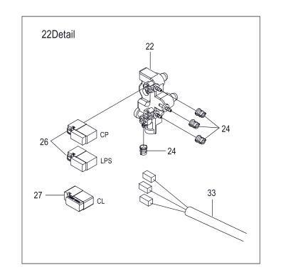 VÁLVULA de SOLENOIDE de gerencio 870-640-026 & 870-640-027 das peças sobresselentes do redemoinho de Murata para MVS 870EX com melhor qualidade