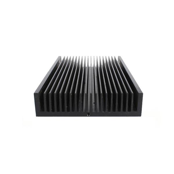 150mm black Aluminium Heat Sink Profile Electronic Extruded Heat Sink