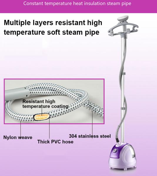 110 V Clothes Garment Steamer Electric High Temperature Coating With Hanger