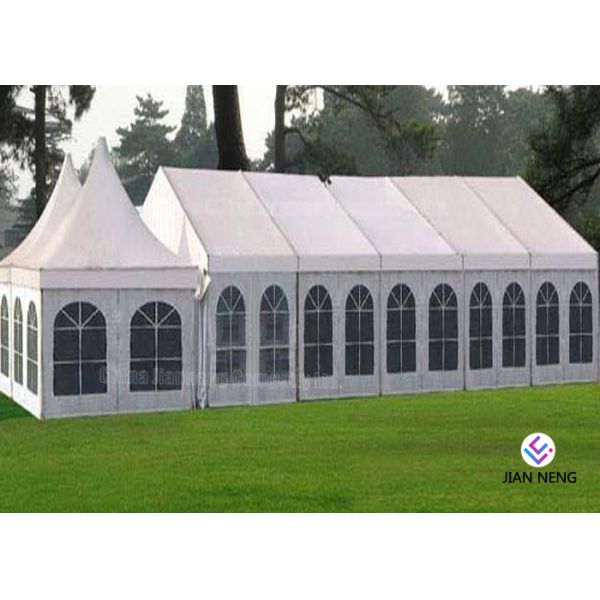 Luxury Marquee Outside Wedding Tents With Curtains Colorful Lining For Event Parties