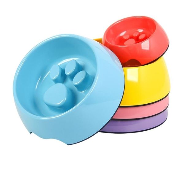 Меламин для домашних животных, медленная еда, универсальная противозаточная чаша для кошек и собак